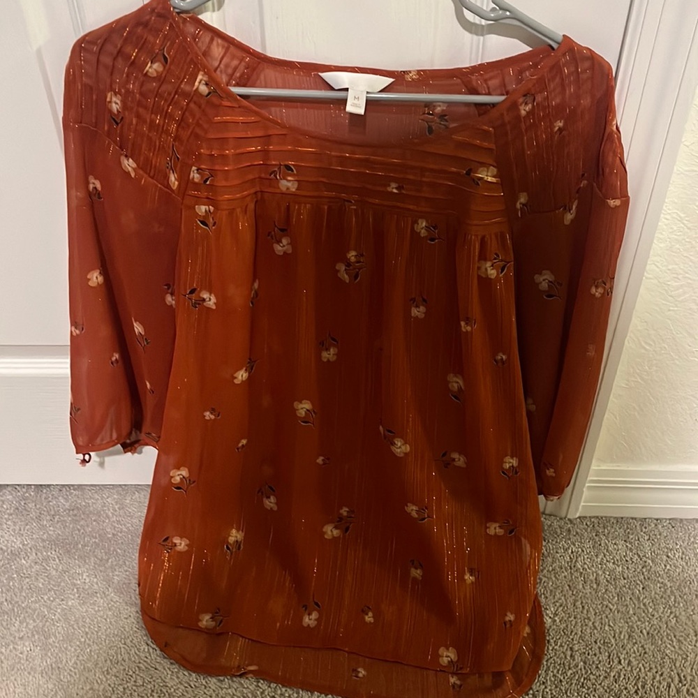 Lauren Conrad sheer shirt